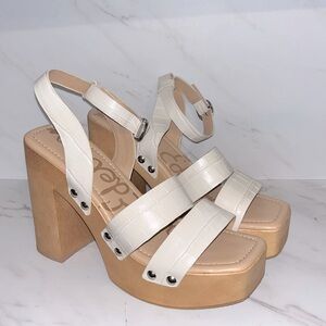 NEW sam Edelman rosalind platform Block heels sz 8.   (B1)
